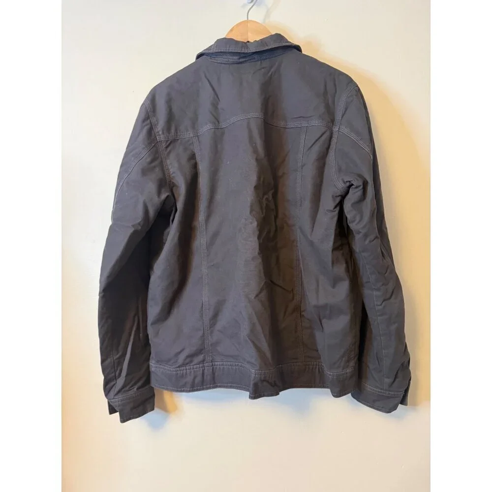Prana Trembly Insulated Jacket Shacket Chore Utility Men's Charcoal Grey Red Sma
